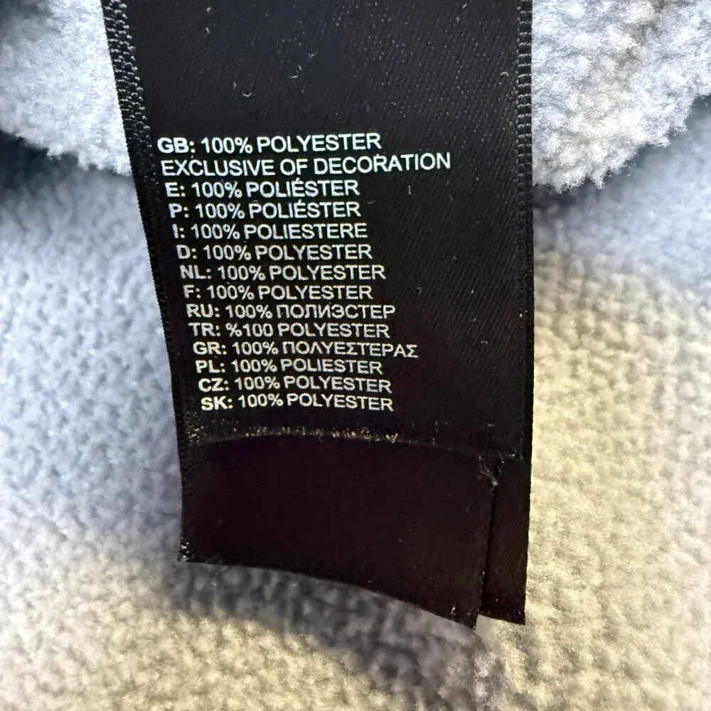 The North Face Men’s 1/4 Zip Fleece‎ Pullover XXL Gray Textured EUC